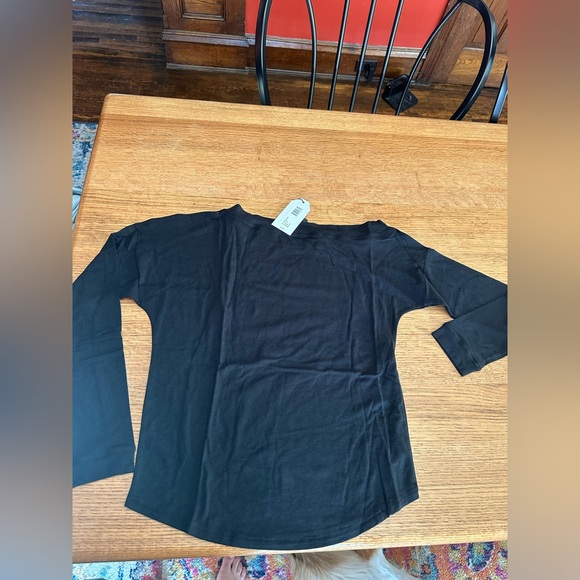 Universal Standard NWT black long sleeve Dolci Top Sz 4XS, 0/00, 4XS 18" Ptp - Picture 9 of 12